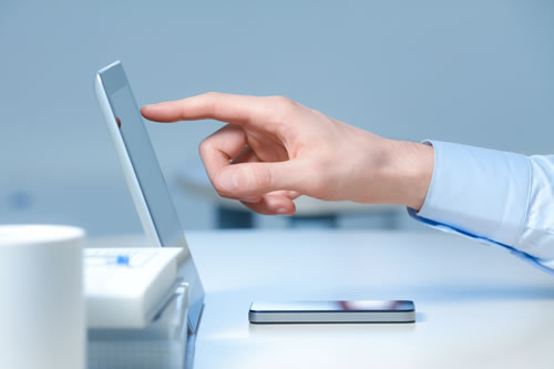 Tablet Touchscreen Finger Today people like touch screens