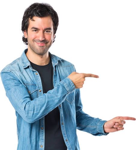 man pointed to the right These countries are leading