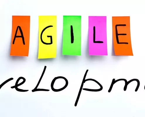 agile Programmierung auf Post Its