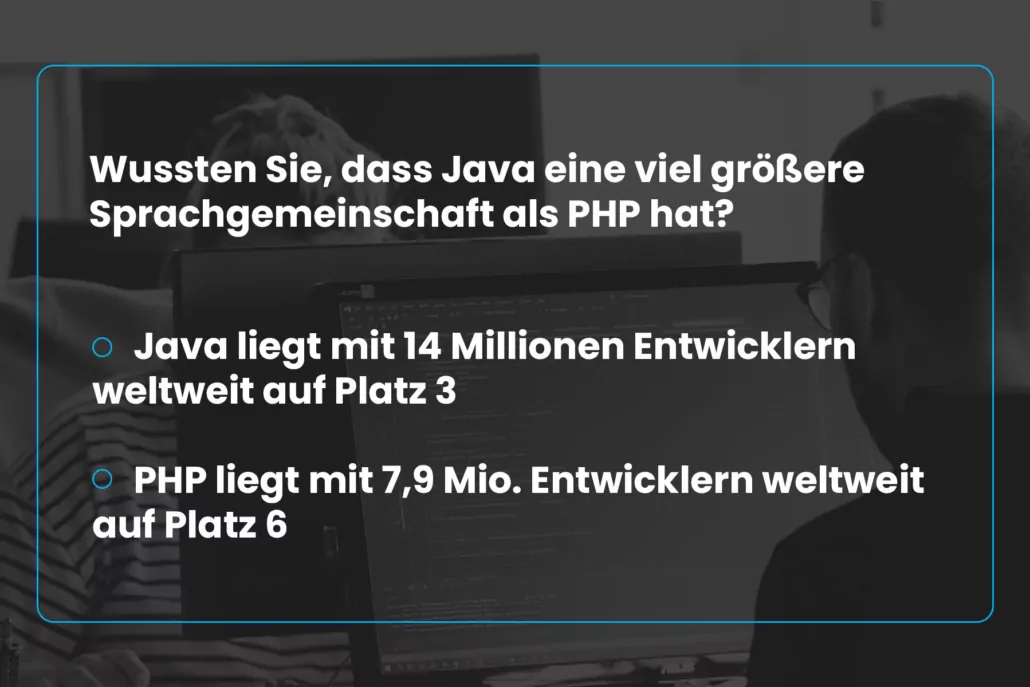 PHP vs Java Stats DE